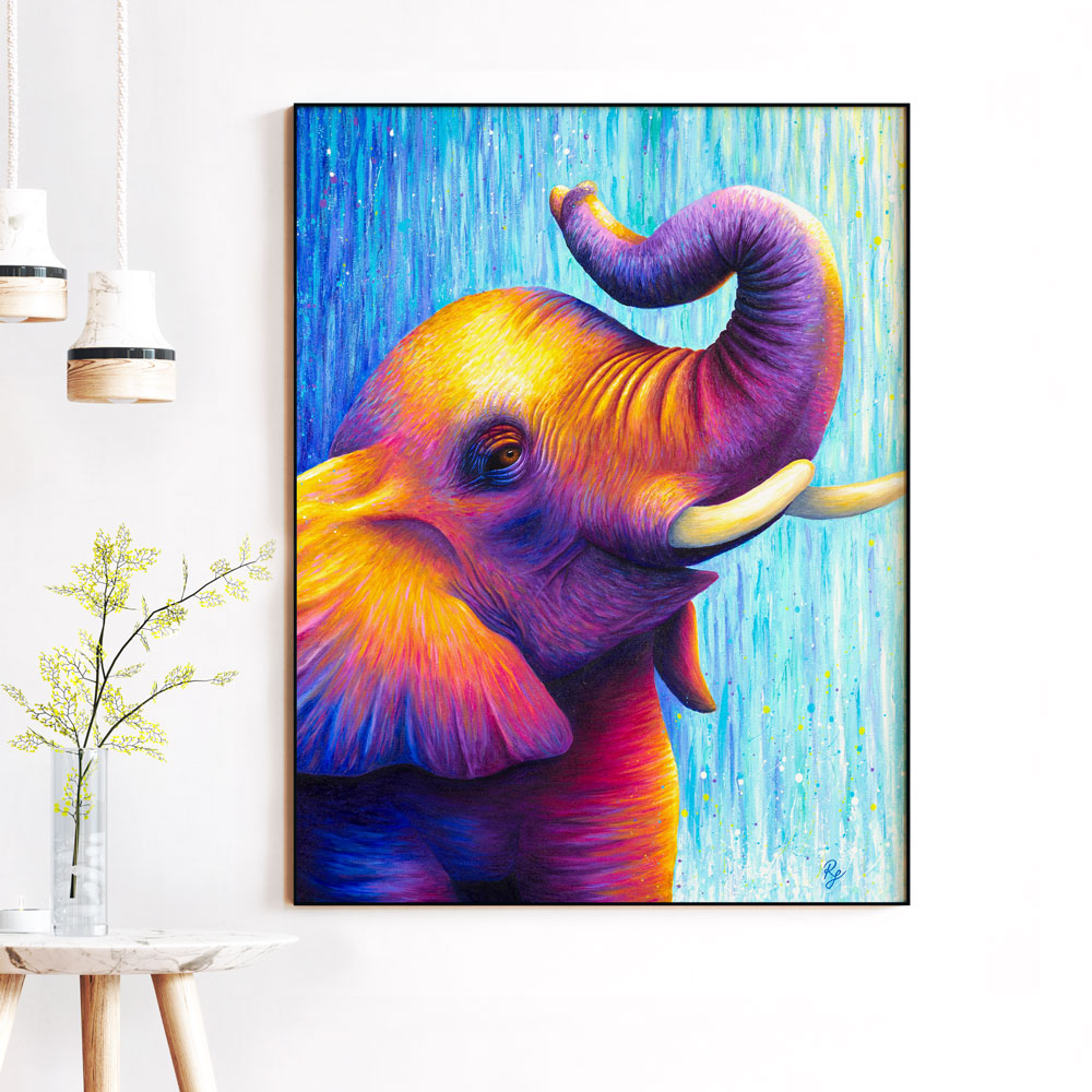 ELEPHANT ART PRINT - Image 2