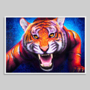 Tiger art print by Rachel Froud