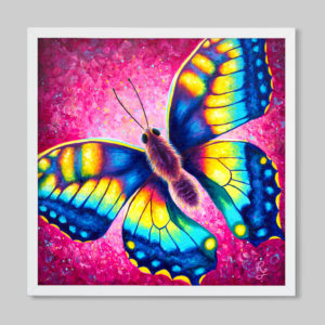 colourful butterfly art print