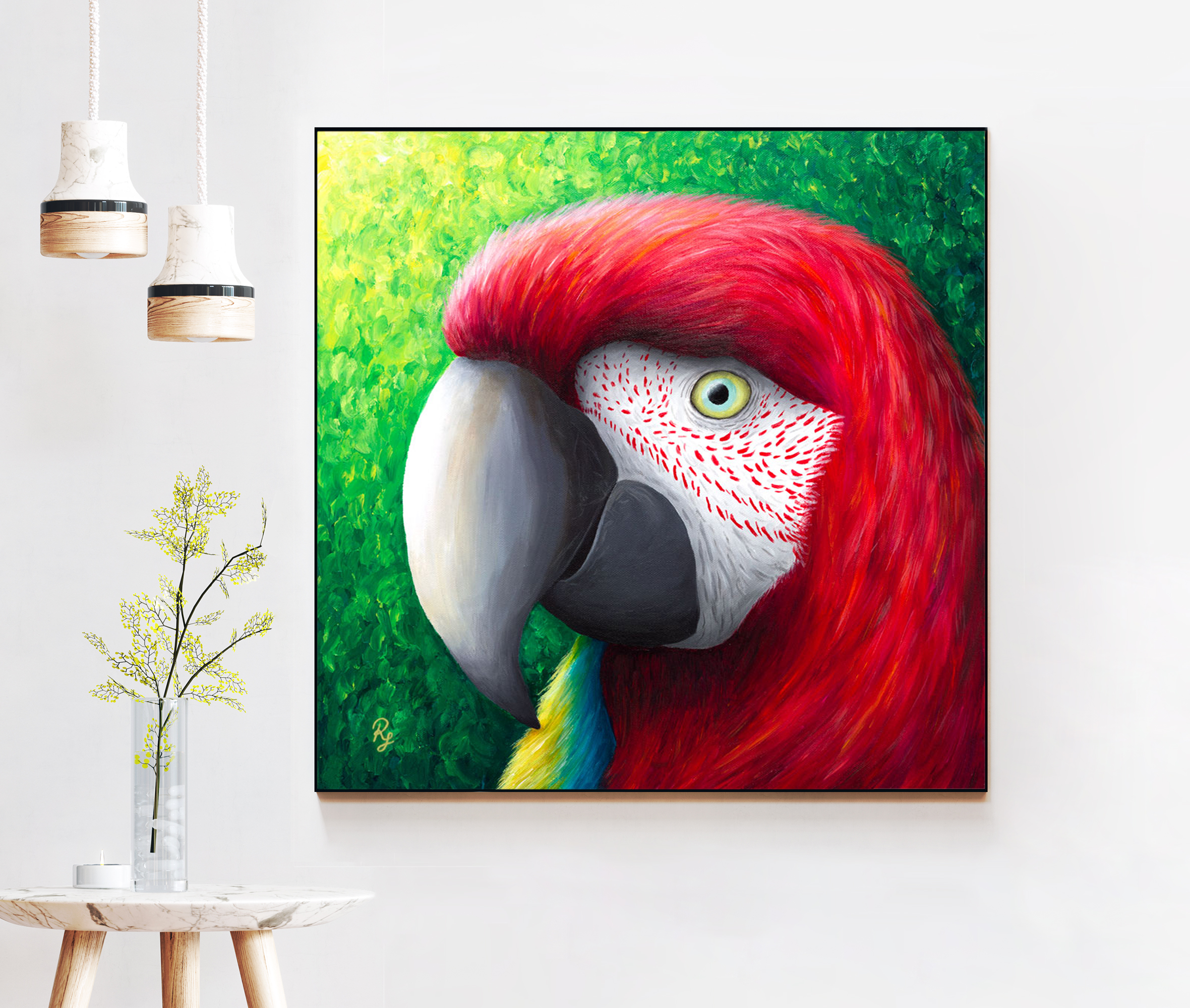 RED PARROT PRINT - Image 2