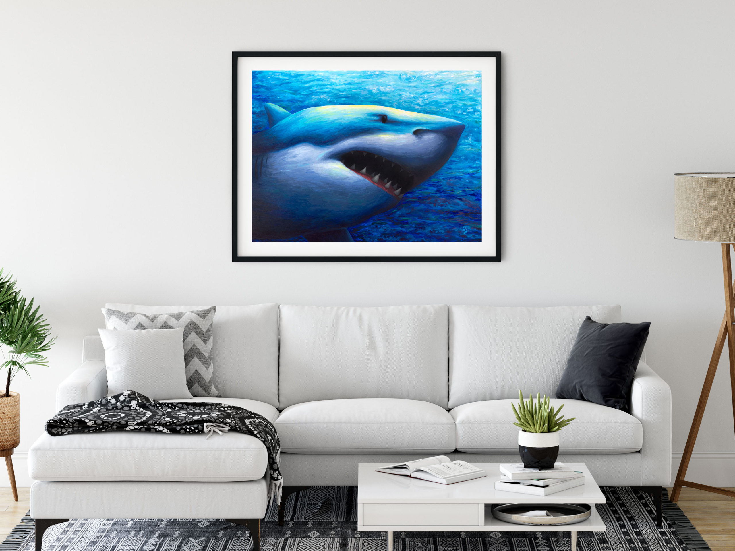 GREAT WHITE SHARK PRINT - Image 3