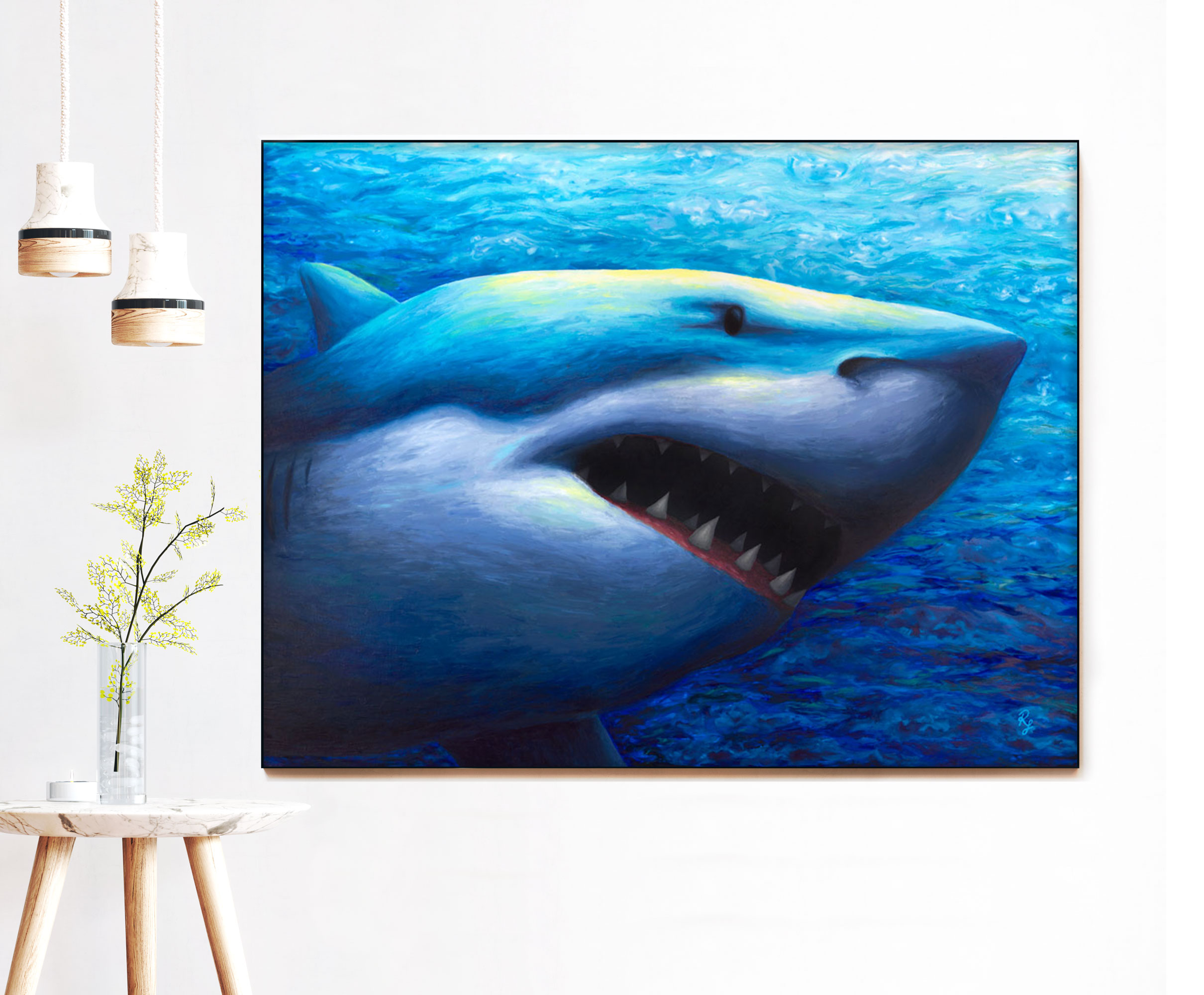 GREAT WHITE SHARK PRINT - Image 2