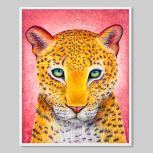leopard art print by rachel froud