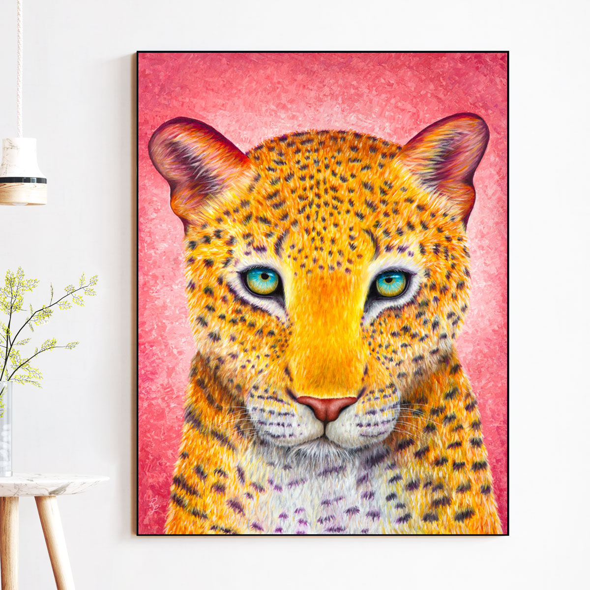 leopard art print