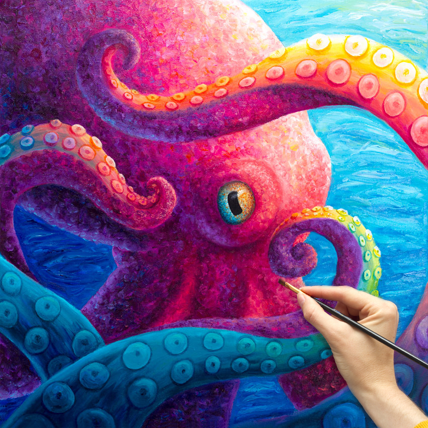 octopus painting