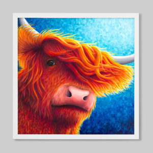 highland cow art print