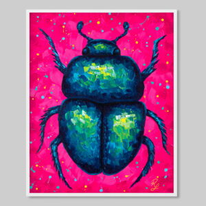 METALLIC BEETLE PRINT