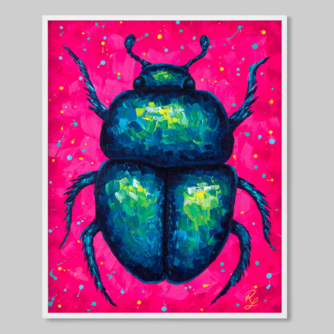 METALLIC BEETLE PRINT