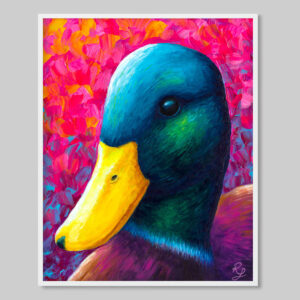 colourful duck print