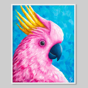 cute cockatoo art print
