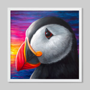 puffin art print