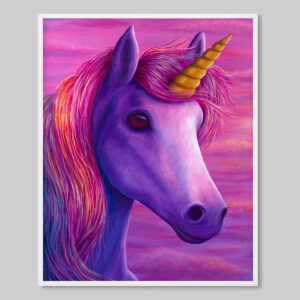 cute unicorn art print