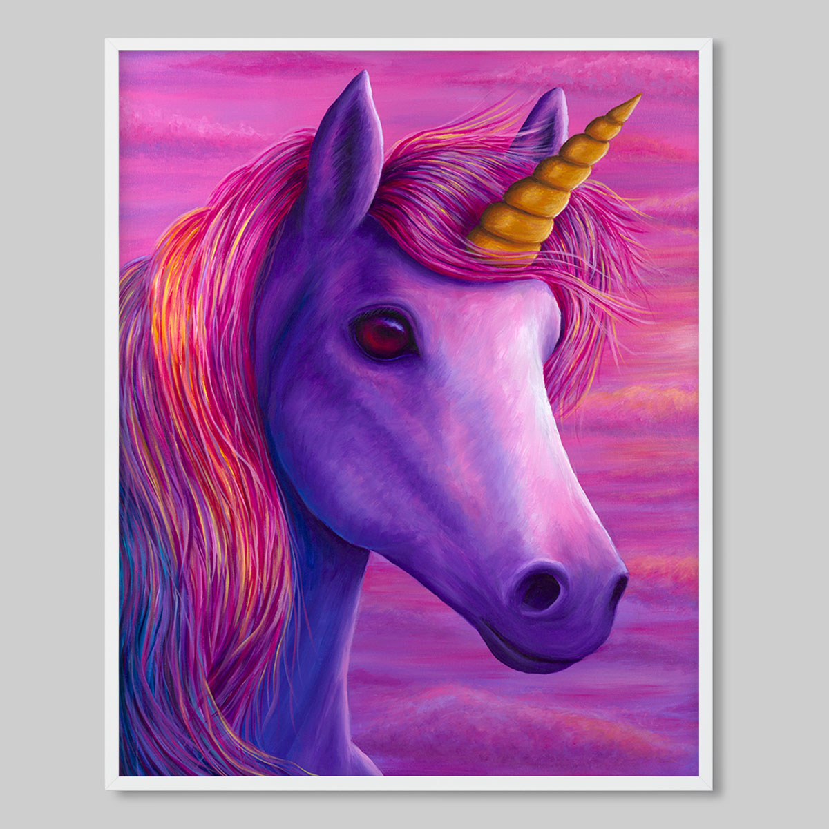 cute unicorn art print
