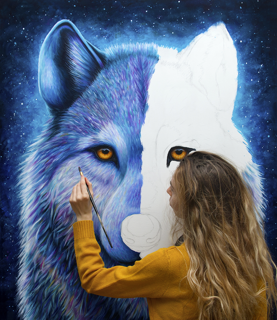 WOLF 100cm x 120cm - Image 3