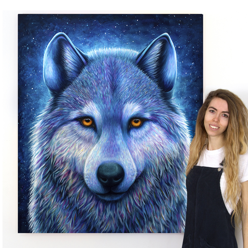 WOLF 100cm x 120cm - Image 2