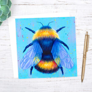 Colourful bee card