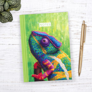 Colourful chameleon a6 notebook