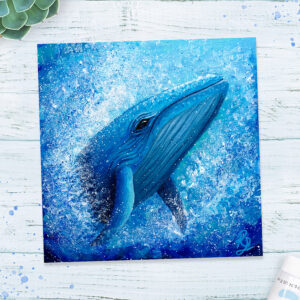 whale original painting