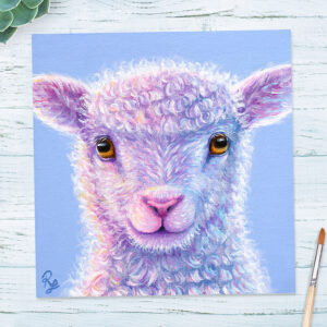 cute lamb painting