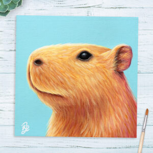 original capybara painting