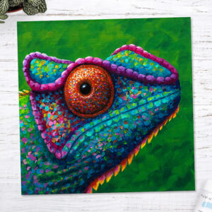 original chameleon painting